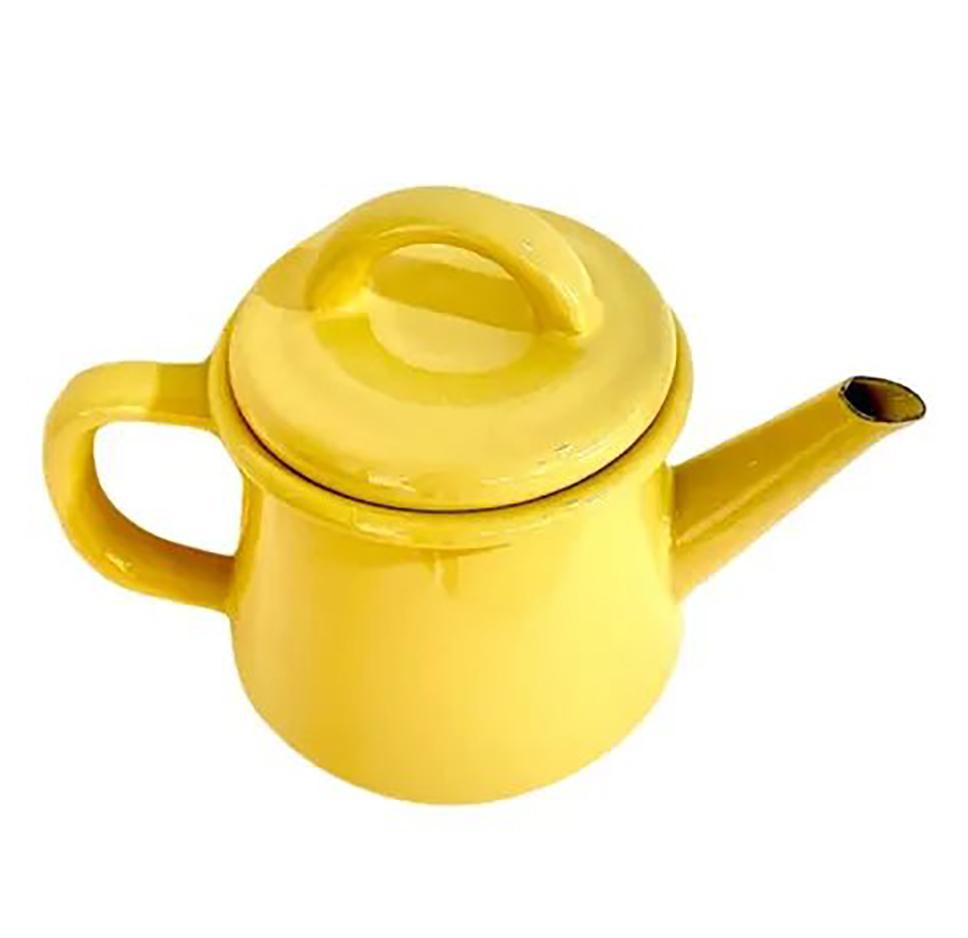 Limon Emaye Demlik Küçük Boy 500 ml -- SARI