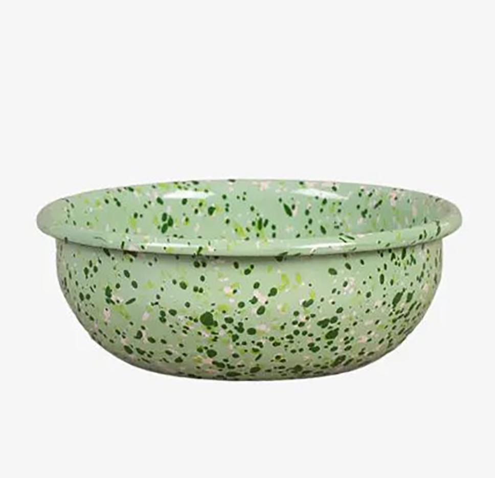 Sıçratma Desenli Emaye Kase 600ml